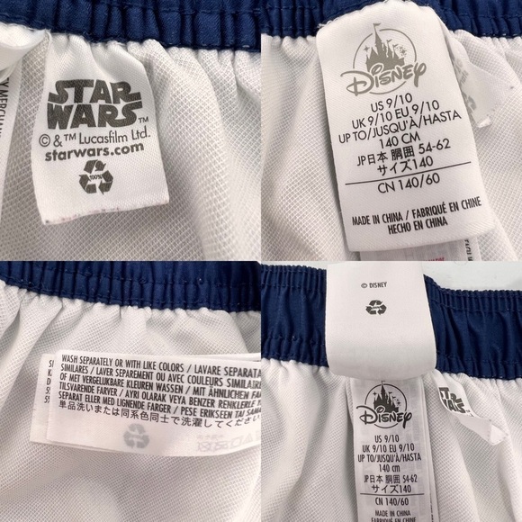 Star Wars Boys Youth Baby Yoda Swim Trunks Mandalorian Disney Size 9 10 - Picture 4 of 10